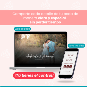 Plantillas Diseño De Invitaciones Personalizables En Canva: Web De Boda Y Save The Date